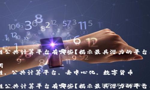 
区块链公共计算平台有哪些？揭示最具潜力的平台与应用

关键词
区块链, 公共计算平台, 去中心化, 数字货币

区块链公共计算平台有哪些？揭示最具潜力的平台与应用