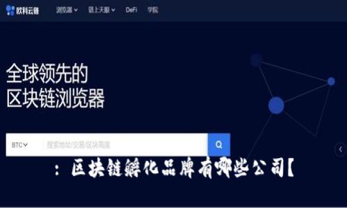 : 区块链孵化品牌有哪些公司？